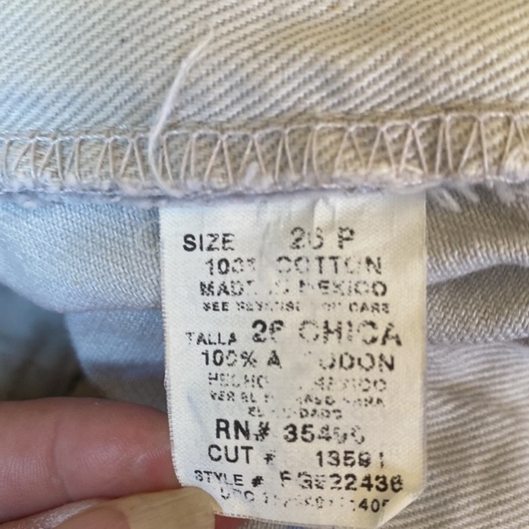 Faded Glory Light Beige Plus Size Denim Jeans - Picture 13 of 13